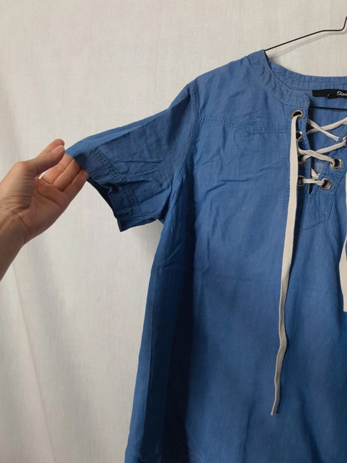 Blouse effet jean - photo numéro 4