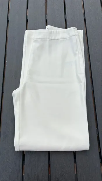 Pantalon tailleur large blanc gémo taille M femme