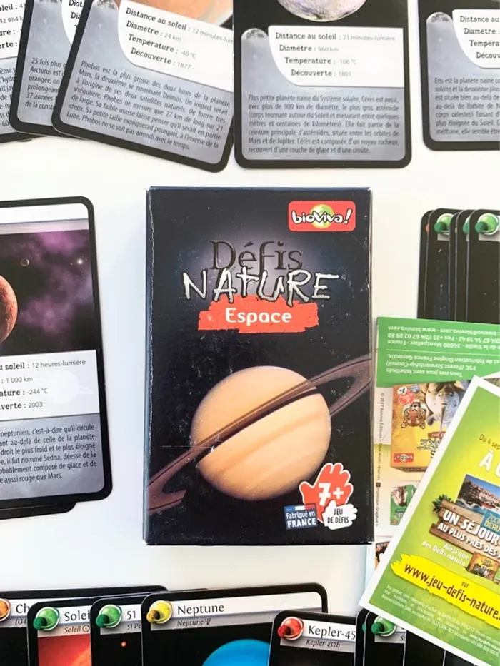 Jeu défis nature - Espace