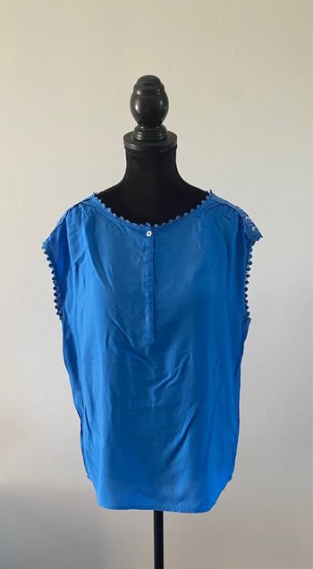 Blouse - tee shirt 123 bleue taille 38