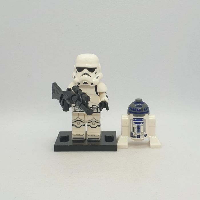 🌠 Figurine Star Wars - Clone Trooper avec R2-D2 - (Style Lego) 🌠