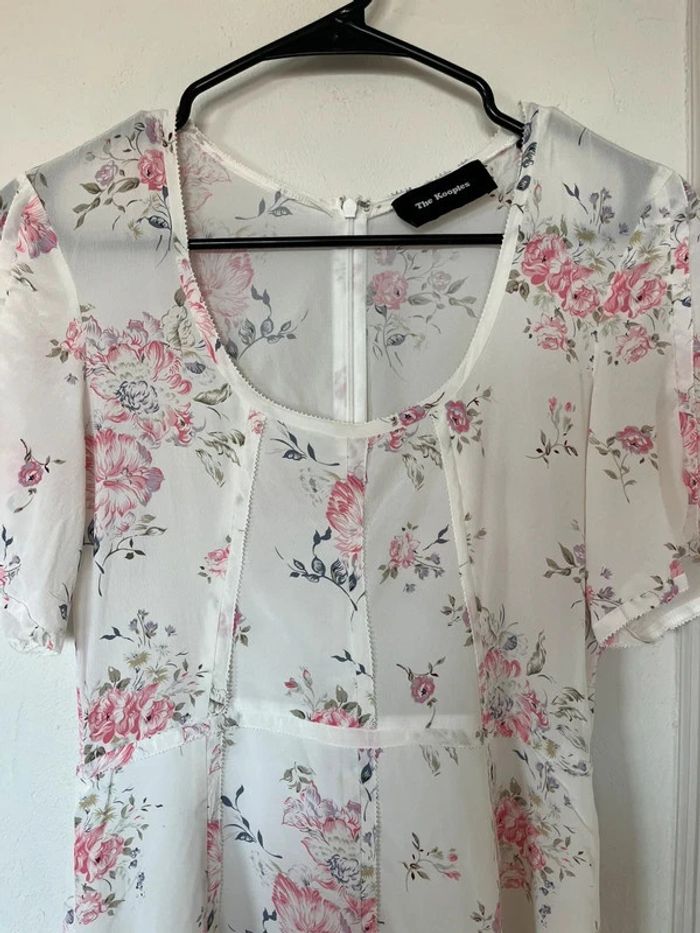 Robe en soie fleurie The Kooples - Taille S 🌸 - photo numéro 3