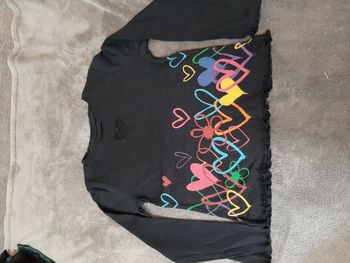 T-shirt manche longue noir Desigual 9-10ans