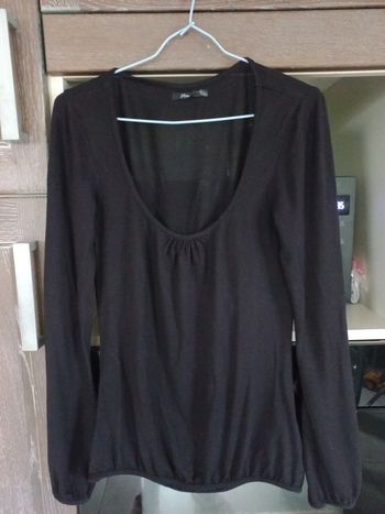 Tee-shirt à manches longues S Mim noir