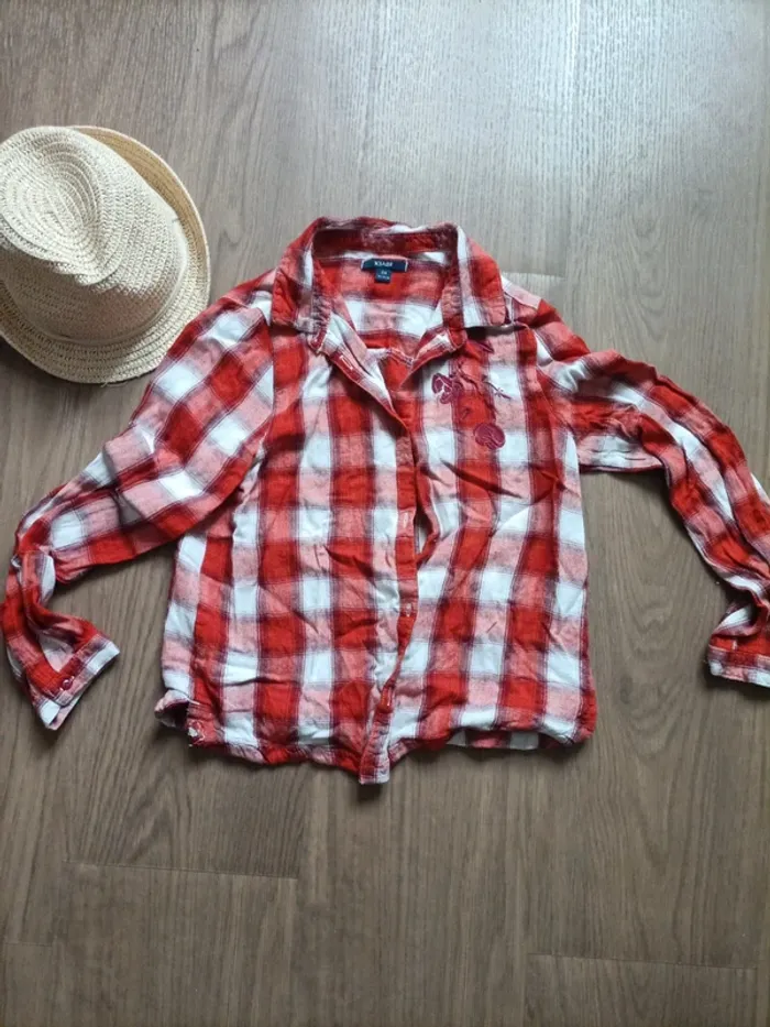 Jolie chemise à carreaux Kiabi 12 ans - photo numéro 2