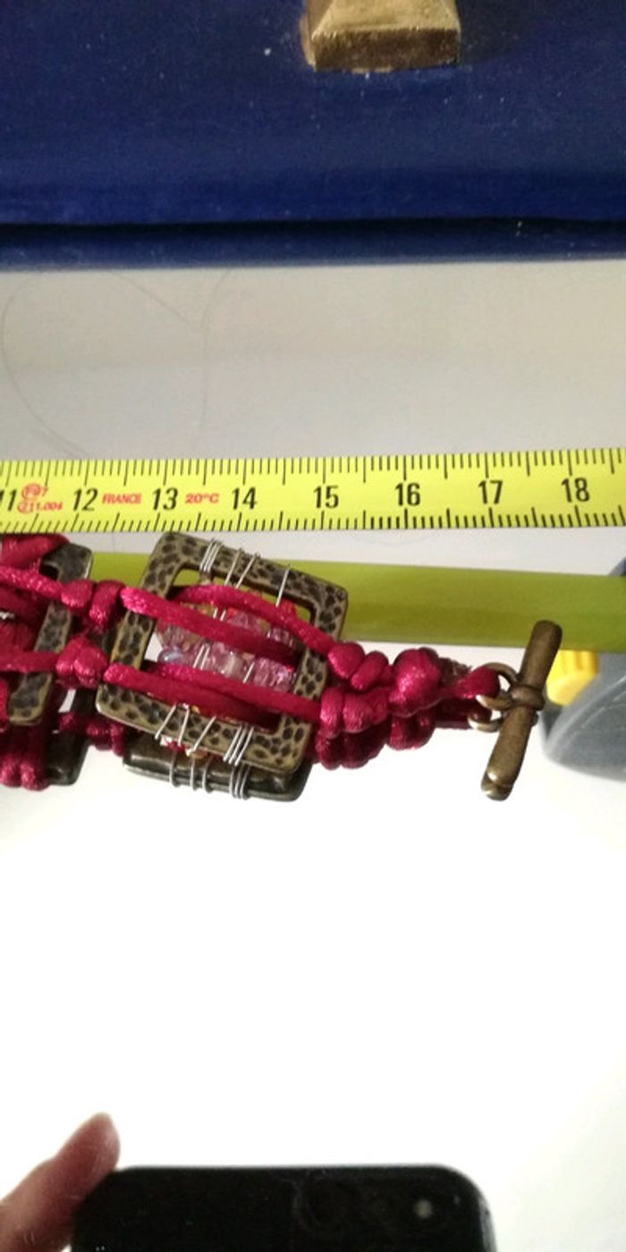 Bracelet macramé et perles - photo numéro 7
