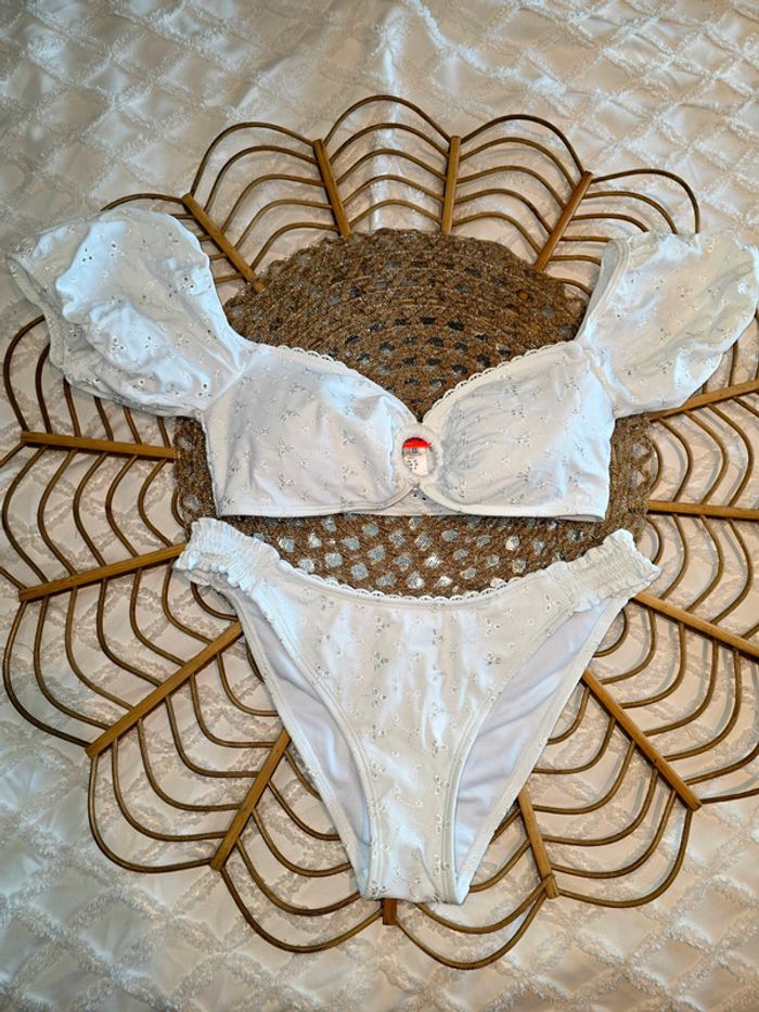Maillot de bain blanc River Island