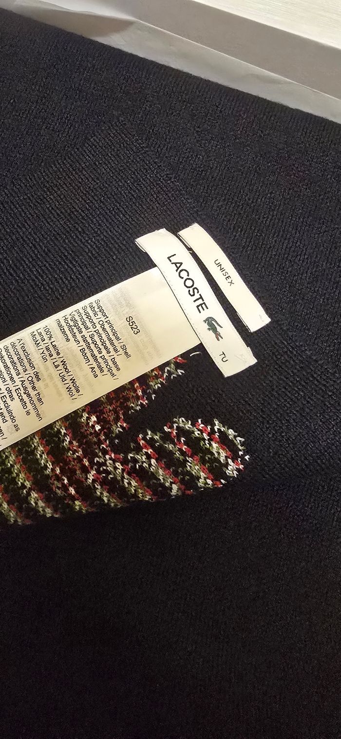 Coffret echarpe et bonnet lacoste - photo numéro 7