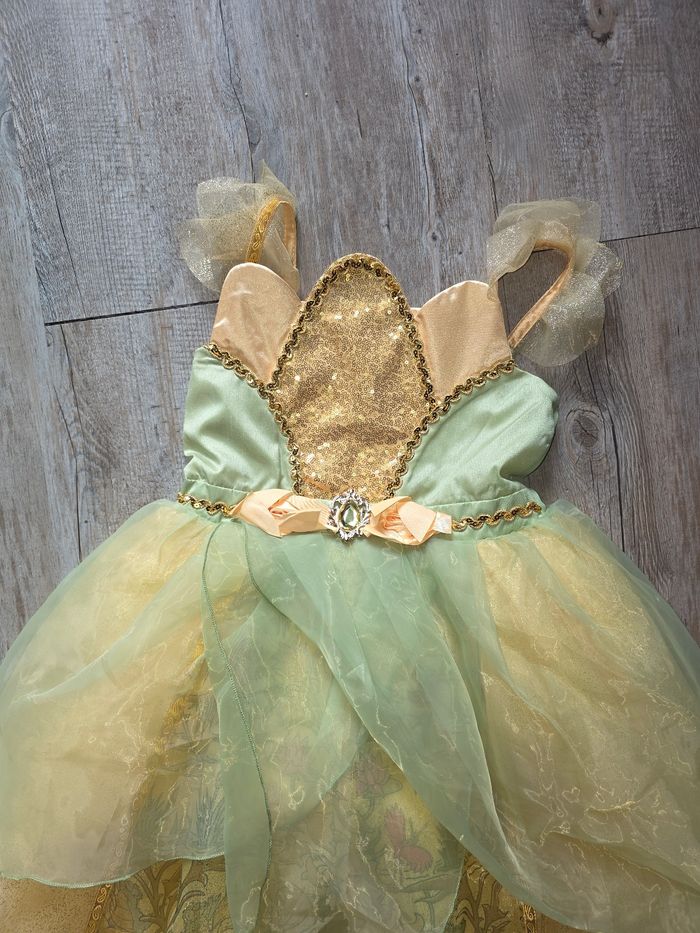 Deguisement disney princesse tiana / la princesse et la grenouille taille 9 / 10 ans disney store - import usa - photo numéro 2