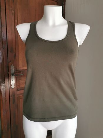 Débardeur kaki en coton taille L Clockhouse