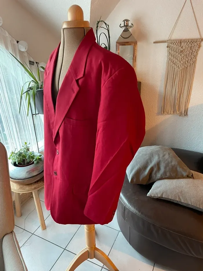 Blazer homme bordeau XL - photo numéro 2