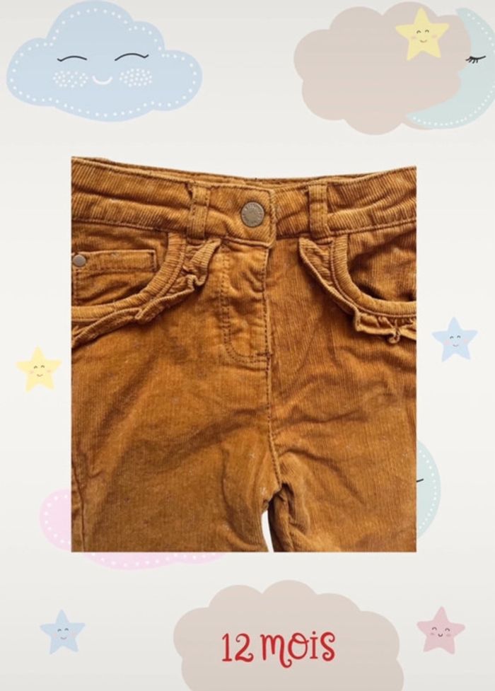 Pantalon avec doublure fille 12 mois - photo numéro 4