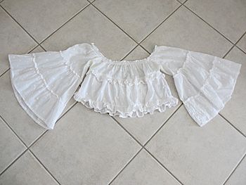 Top blanc manches évasées fille Jennyfer – XXS