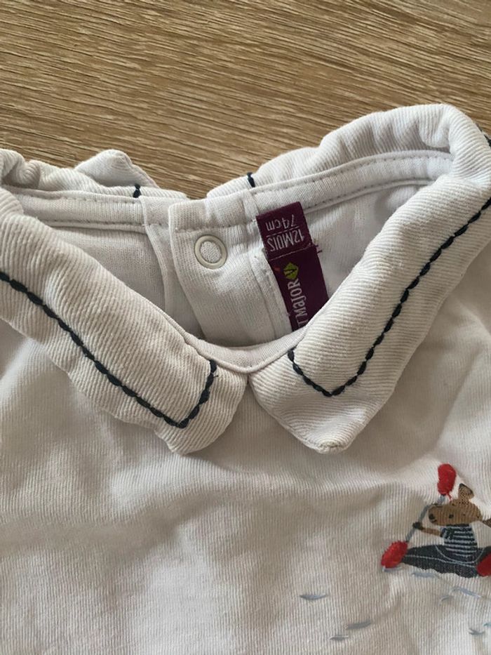 Ensemble tenue body bodies tee shirt sergent major pantalon gap 12 mois - photo numéro 3