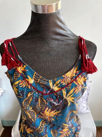 Débardeur en coton ethnique.