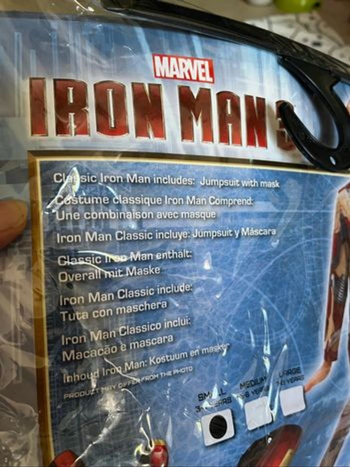 Déguisement garçon Iron man Taille 3-4 ans Neuf - photo numéro 3
