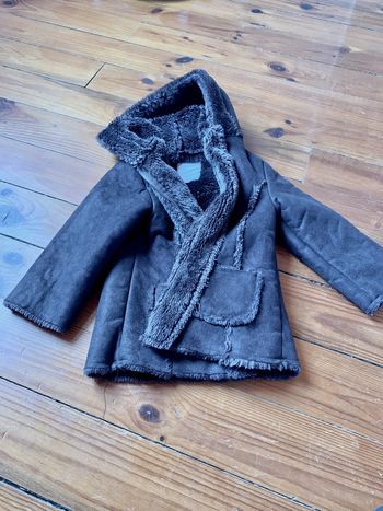 Veste chaude fourrée à l’intérieur enfant fille kimbaloo 24 mois