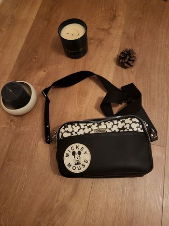 Sac à bandoulière noir Mickey