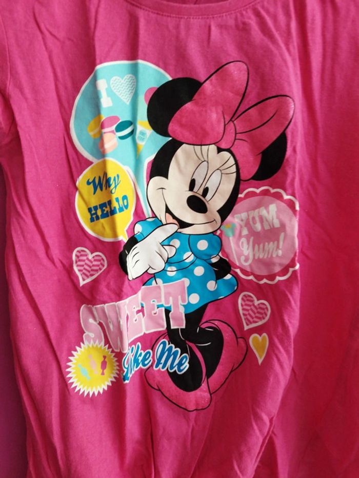 Tee-shirt manches courtes fille Minnie Disney taille 8 ans b1 - photo numéro 2
