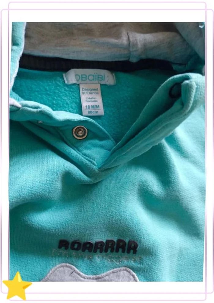 Sweat capuche Okaïdi 18 mois - photo numéro 4