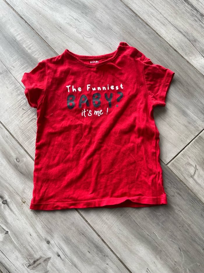 Tee-Shirt garçon T 2 ans Kiabi rouge