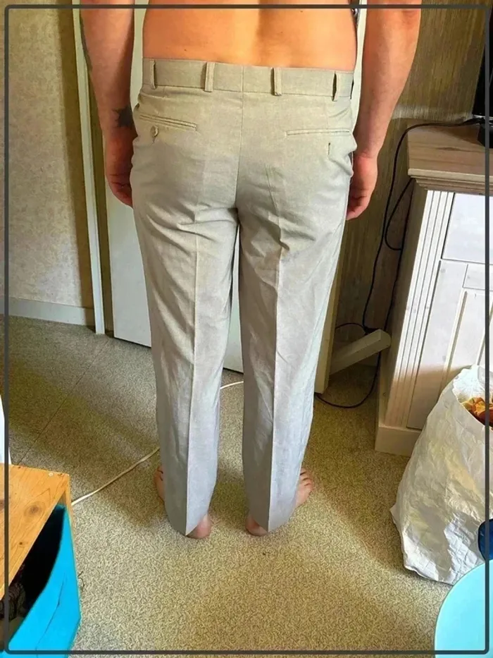 Pantalon de costume taille 40 marque canda - photo numéro 2
