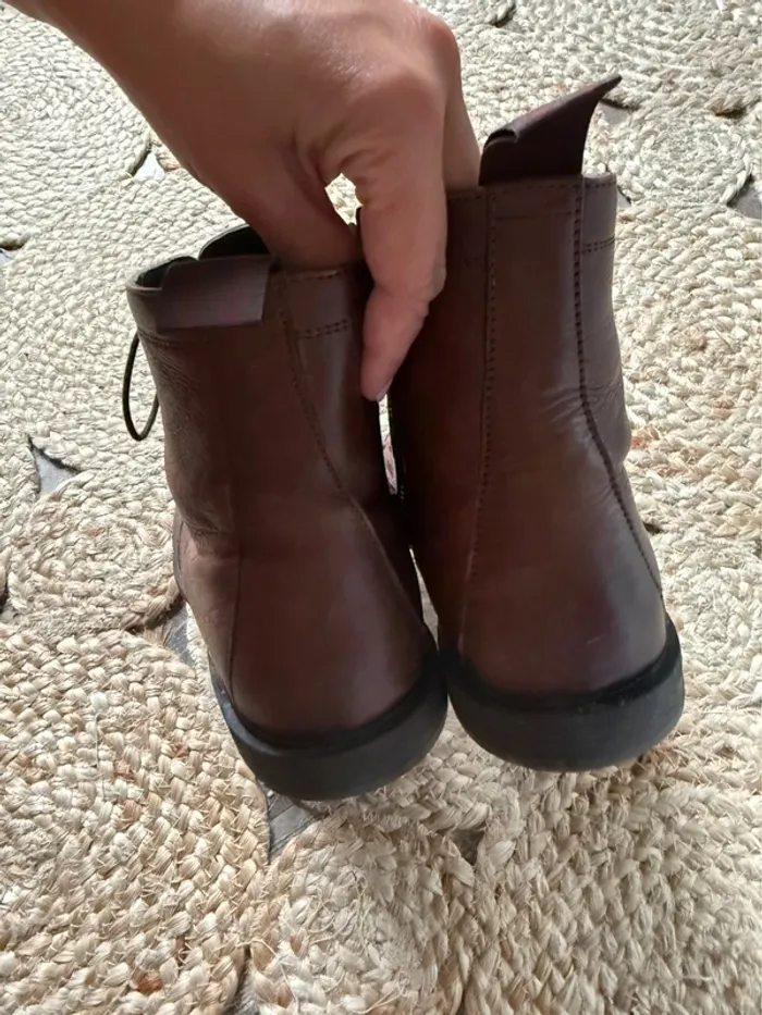 Bottine cuir marron - Homme - Zara - photo numéro 4