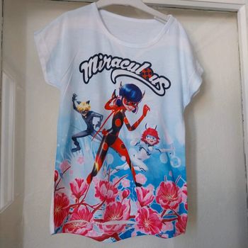 T-shirt miraculous 4 ans neuf