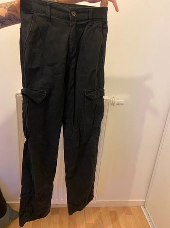 Pantalon cargo noir STR