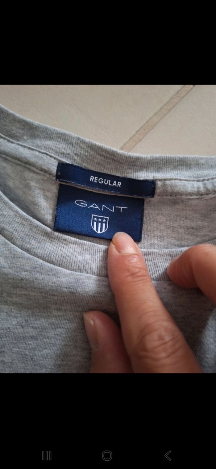 Tee shirt manches courtes homme gant - photo numéro 3