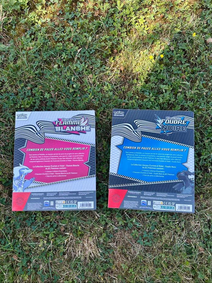Lot 2 classeurs Pokémon EV10.5 – Flamme Blanche & Foudre Noire - photo numéro 2