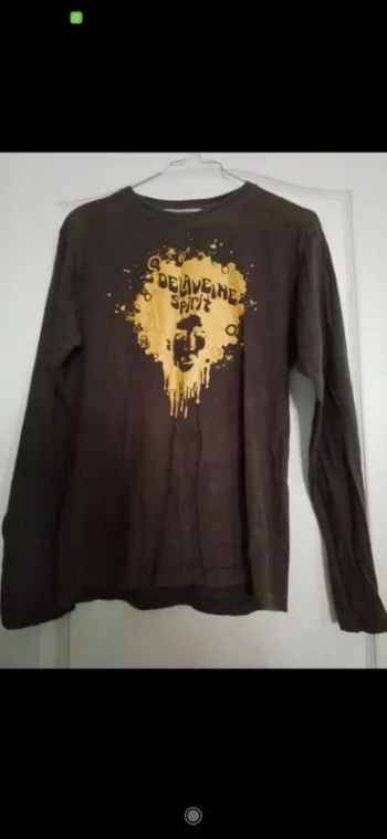 T shirt homme marron Delaveine L