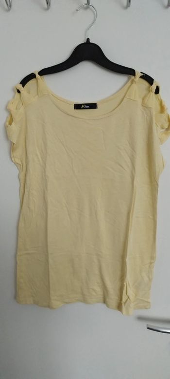🌸💮 t-shirt jaune pale 💮🌸
