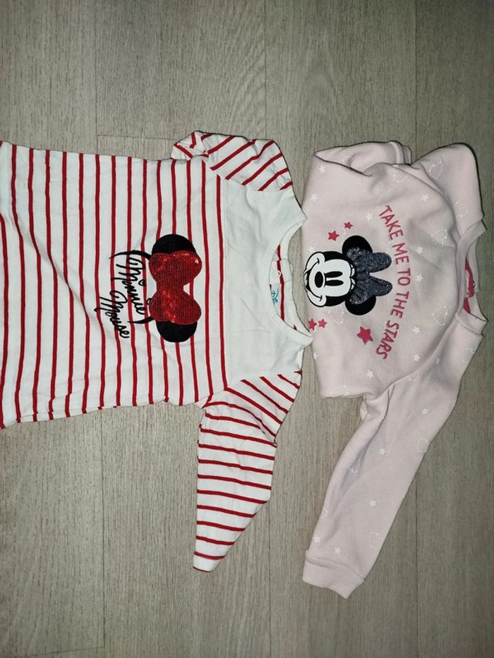 Lot pull Minnie 12 mois - photo numéro 3