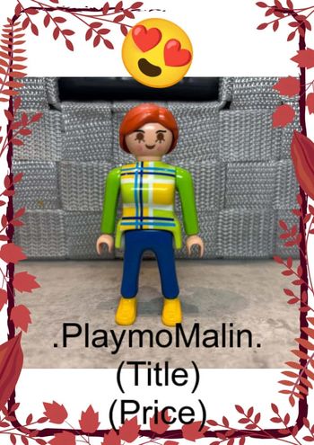 Personnage figurine femme playmobil