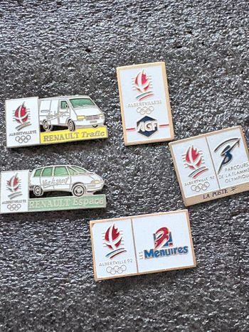 Lot 5 pin’s officiels JO Albertville 92
