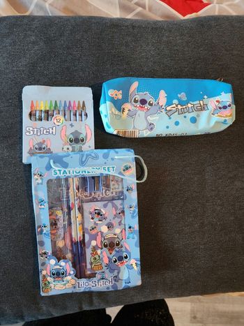Lot set de papeterie stitch