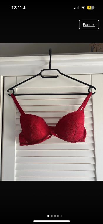 Soutien gorge rouge