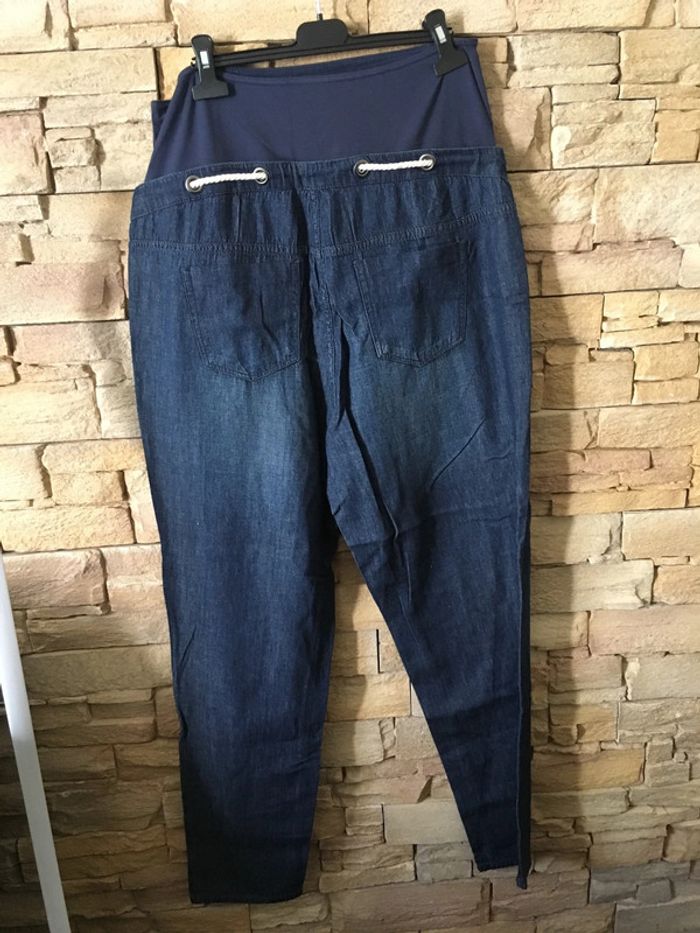 Pantalon large jean Kiabi maternité taille 42. - photo numéro 3