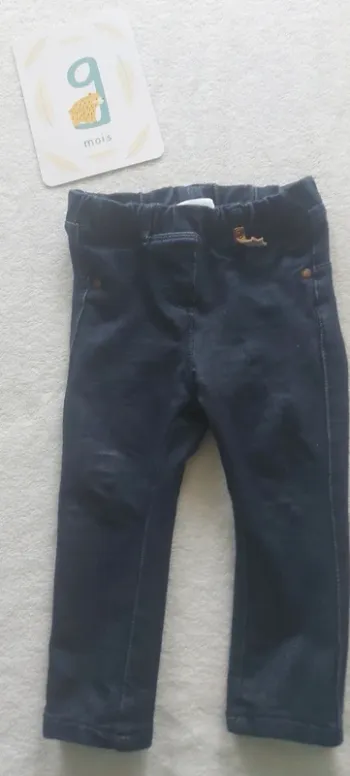 Pantalon leggings fille 9 mois
