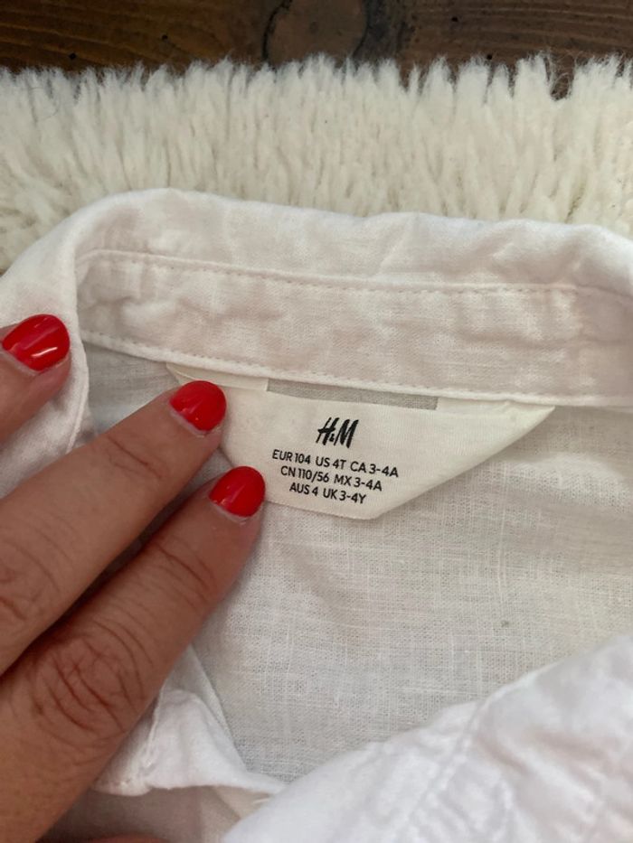 Chemise en lin blanche H&M - photo numéro 4