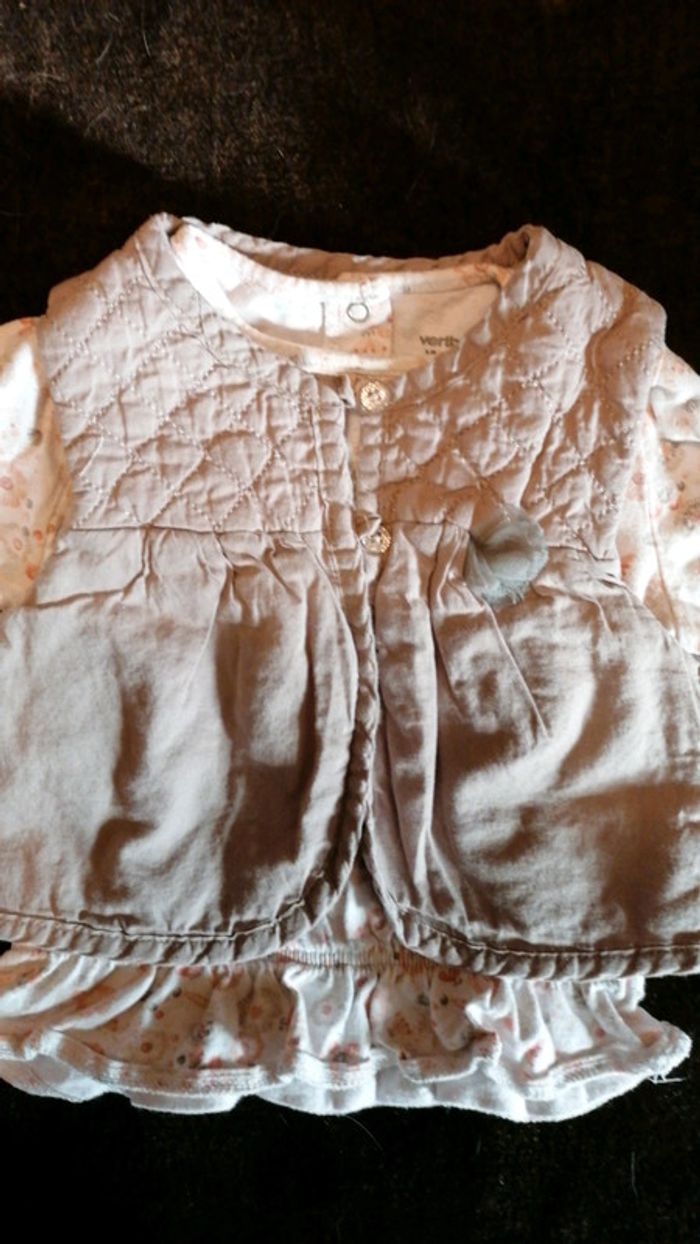 Tunique + gilet sans manches vertbaudet 18 mois - photo numéro 2