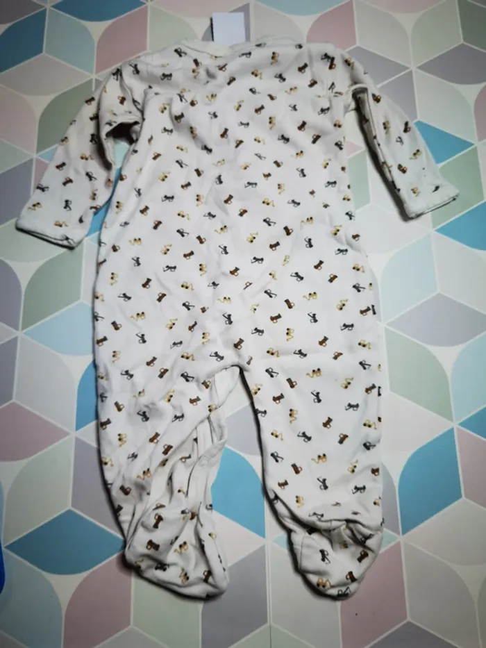 D4590 - pyjama fin garçon 6 mois - photo numéro 3