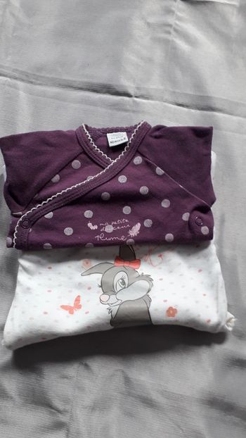 Lot de 2 bodies manches longues