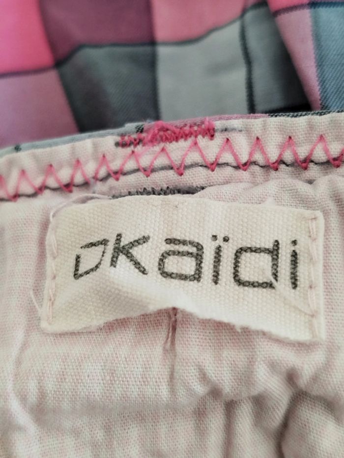 Jupe à carreaux multicolore Okaïdi taille 8 ans - photo numéro 3