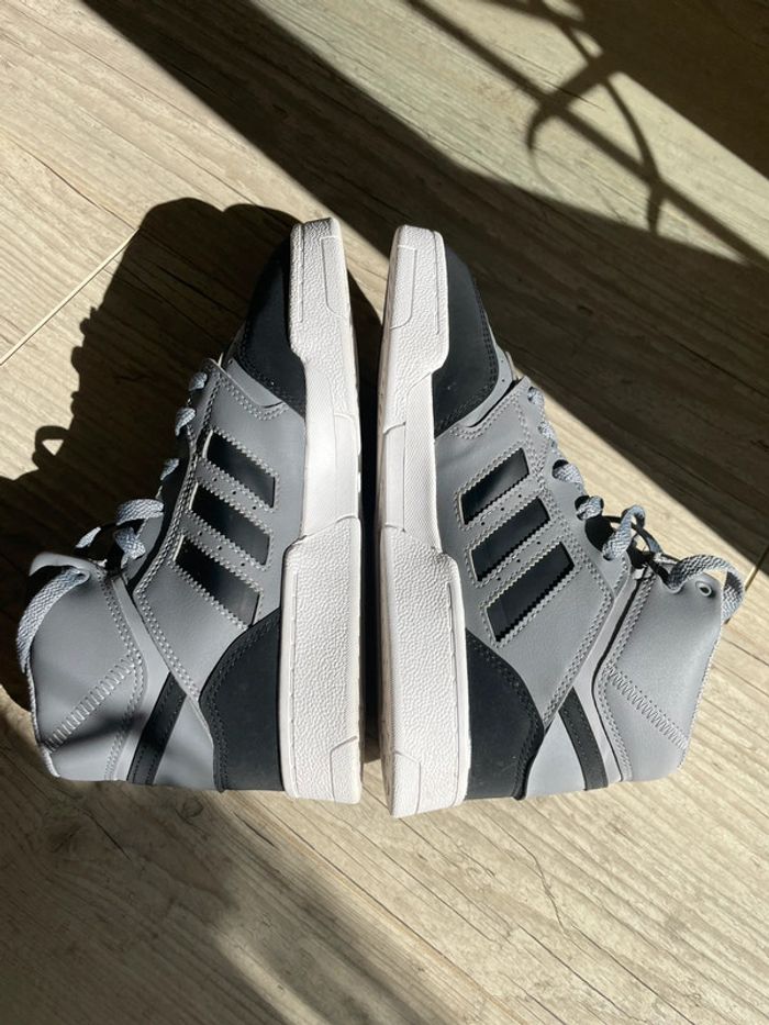 Baskets Adidas Drop Step J grise et noire - photo numéro 6