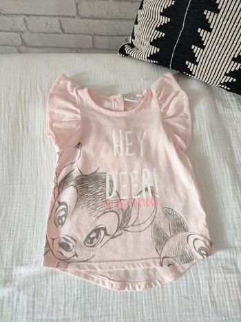 Tee shirt Disney bambi 12 mois neuf