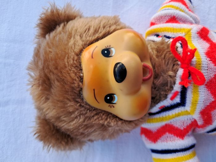 Kiki monchhichi ours peluche H 26 cm puschel wuschel vintage ancien - photo numéro 2