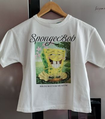 Tee shirt Zara série bob l'éponge
