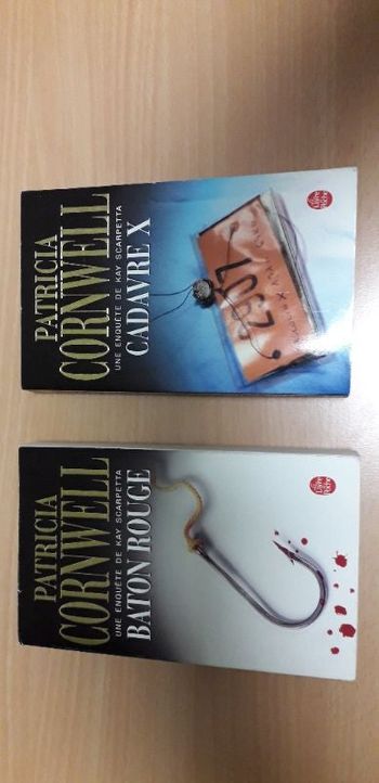 2 livres de Patricia Cornwell en bon état